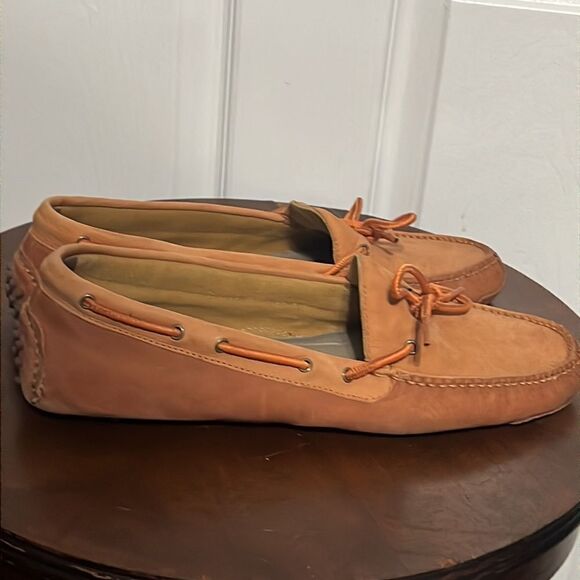 🔥🔥 COLE HAAN Peach Slip On Loafers in Fair/Good Condition - Men Sz 12 - Picture 2 of 8